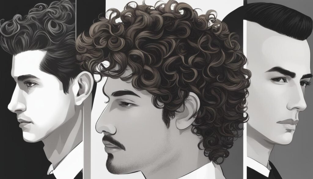 Crescimento do cabelo cacheado masculino