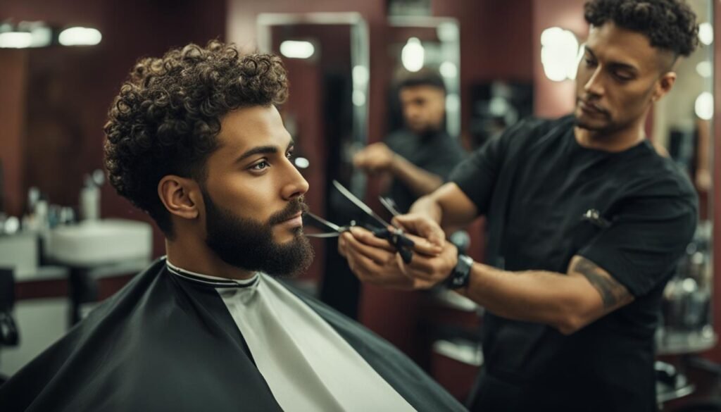 corte circular masculino