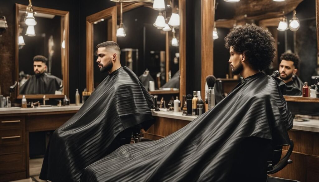 corte de cabelo Caesar para cabelo cacheado masculino