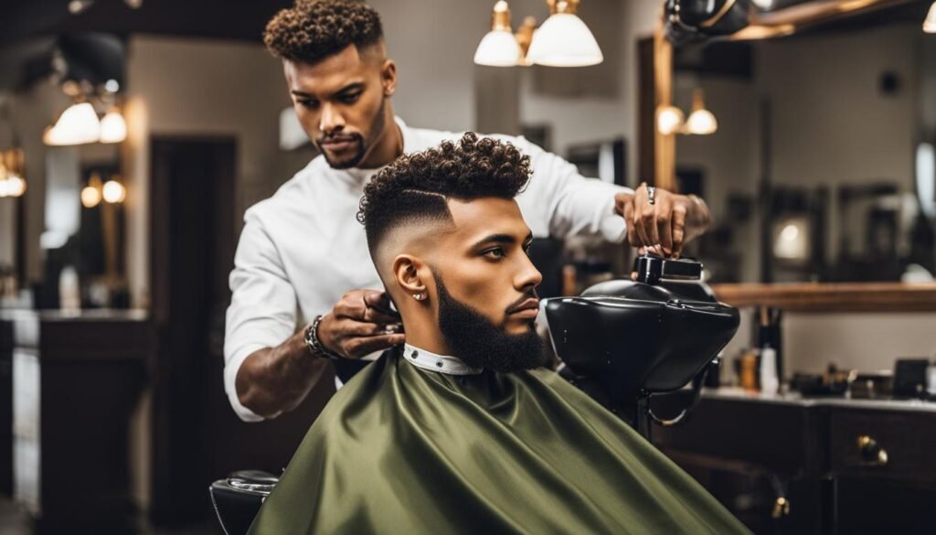 corte de cabelo faux hawk masculino