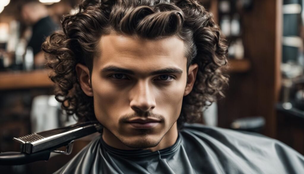 corte degradê para cabelo cacheado masculino