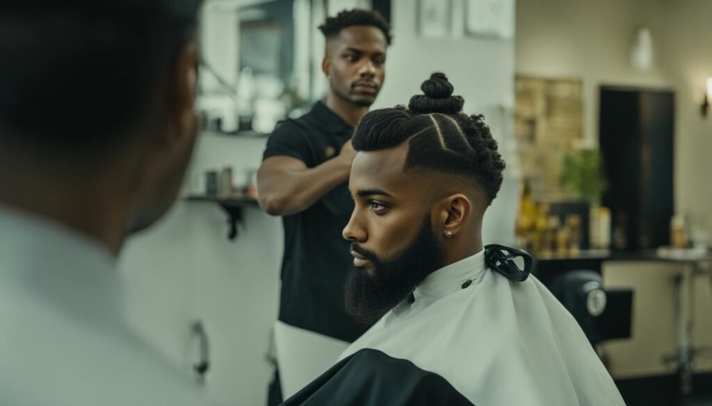corte top knot masculino