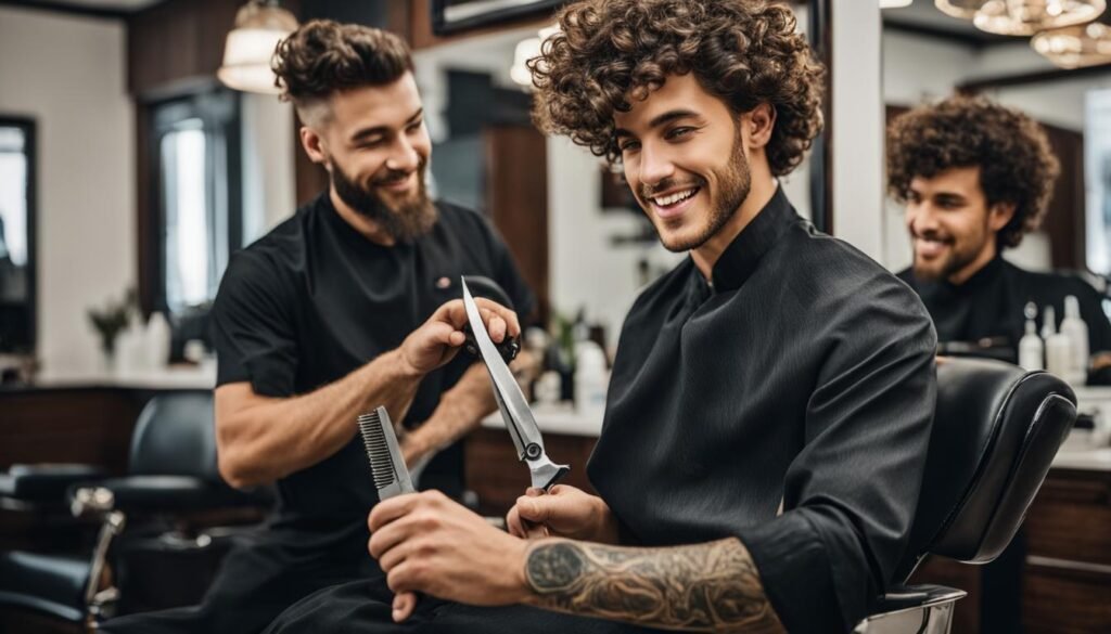 cortes curtos cacheados para homens