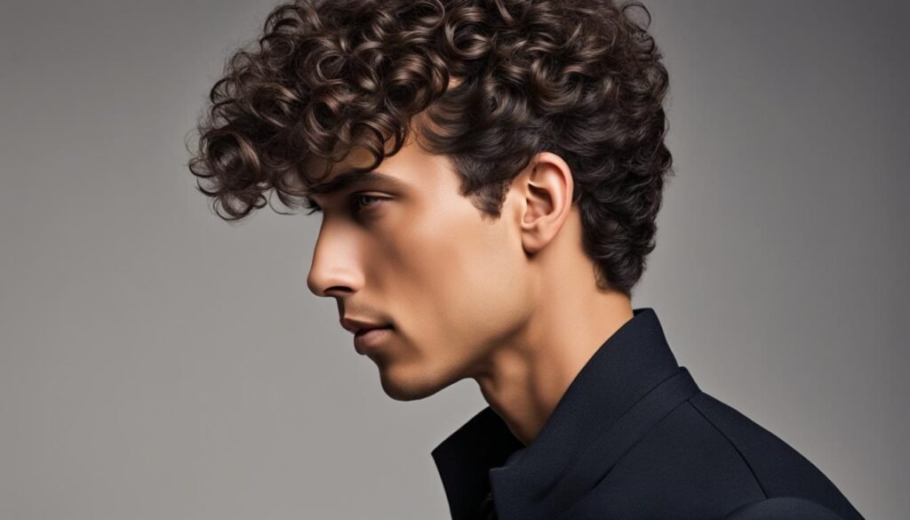 cortes de cabelo cacheado masculino