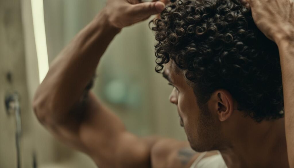 finalizar cabelo cacheado masculino