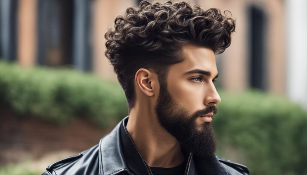 undercut masculino cacheado
