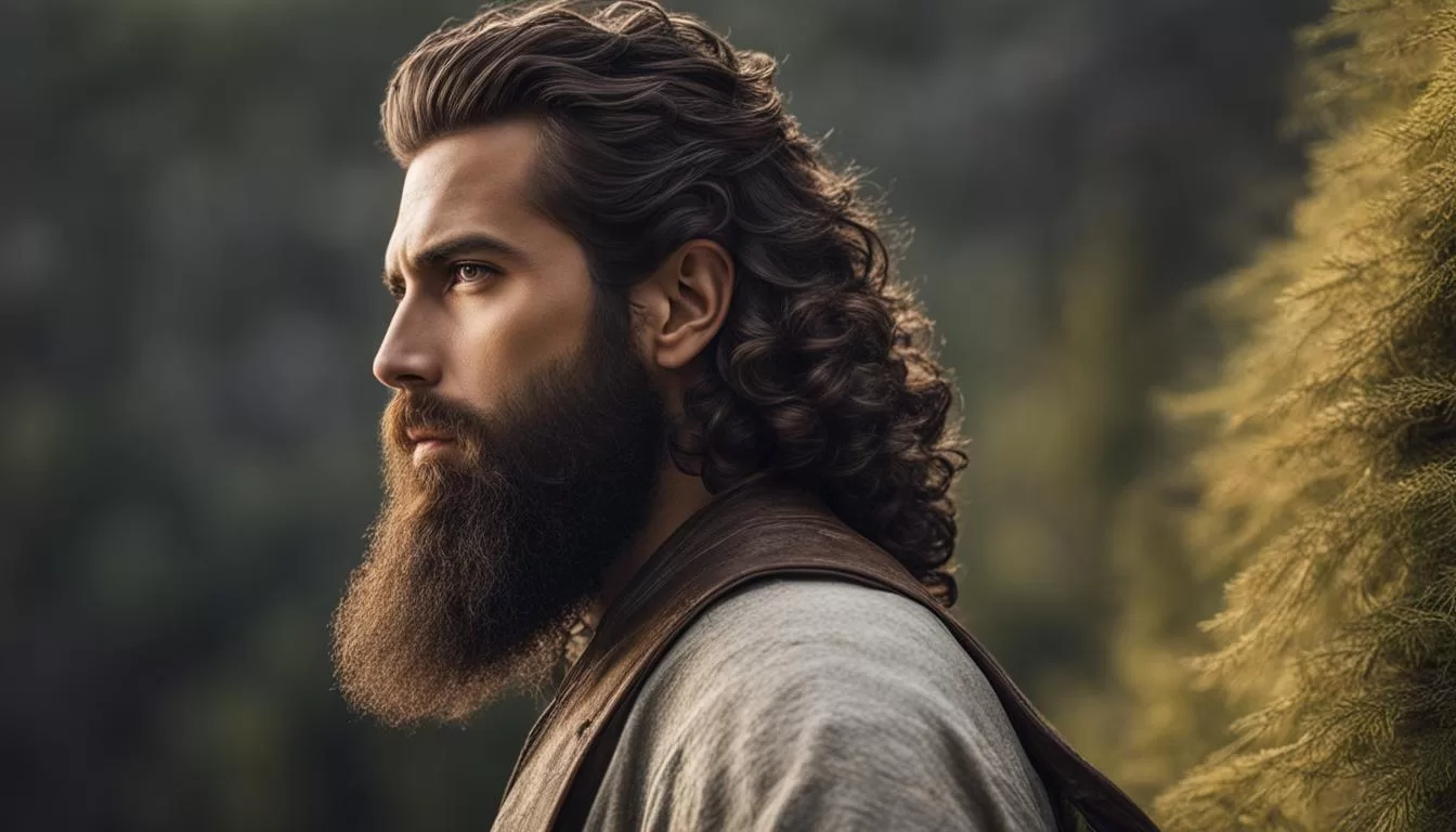 Cabelo Cacheado Masculino Comprido com Barba