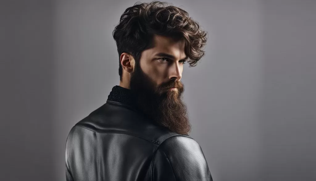 cabelo cacheado masculino comprido com barba