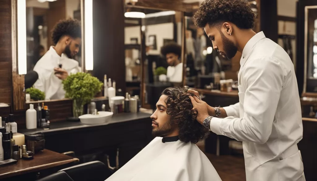 cortes de cabelo cacheado masculino em tendência