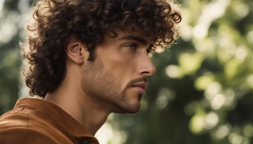inspirações de cabelo cacheado masculino com franja
