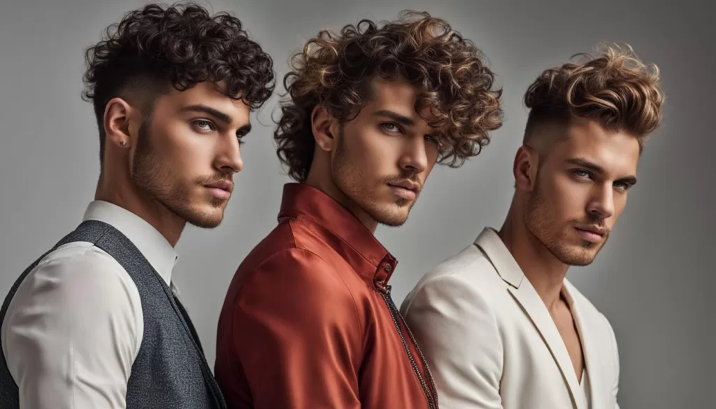 penteados para cabelo cacheado masculinos